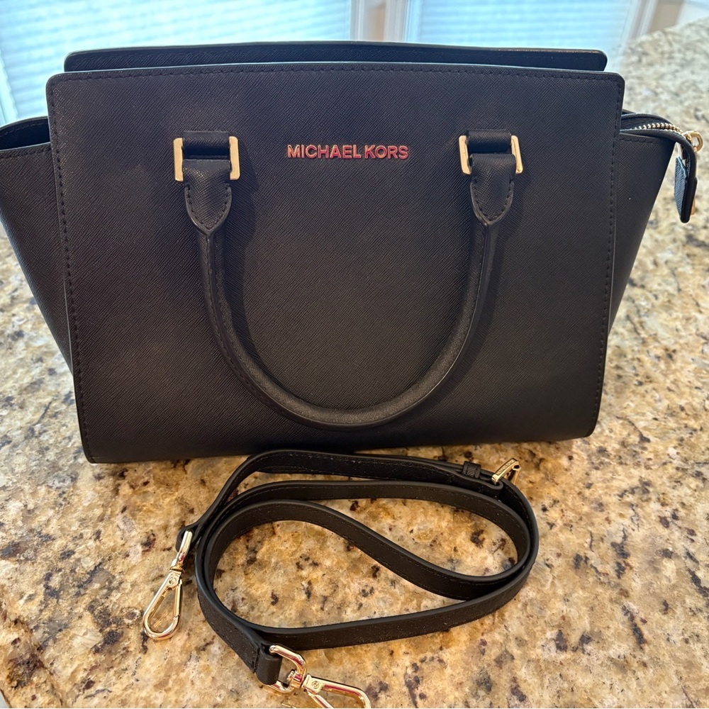 Michael Kors Black Selma Purse